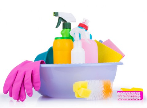 Glossy Cleaners team performing deep cleaning in an office