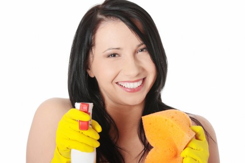 Satisfied customer enjoying a clean living space